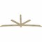 Ekena Millwork Alberta Rough Sawn Timber Gable Bracket, Douglas Fir, 108"W x 45"H x 2"D x 4"F, 10/12 Pitch GBW108X45X0204ALB00RDF - alternate 4